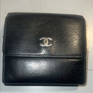 Chanel Black Leather Wallet